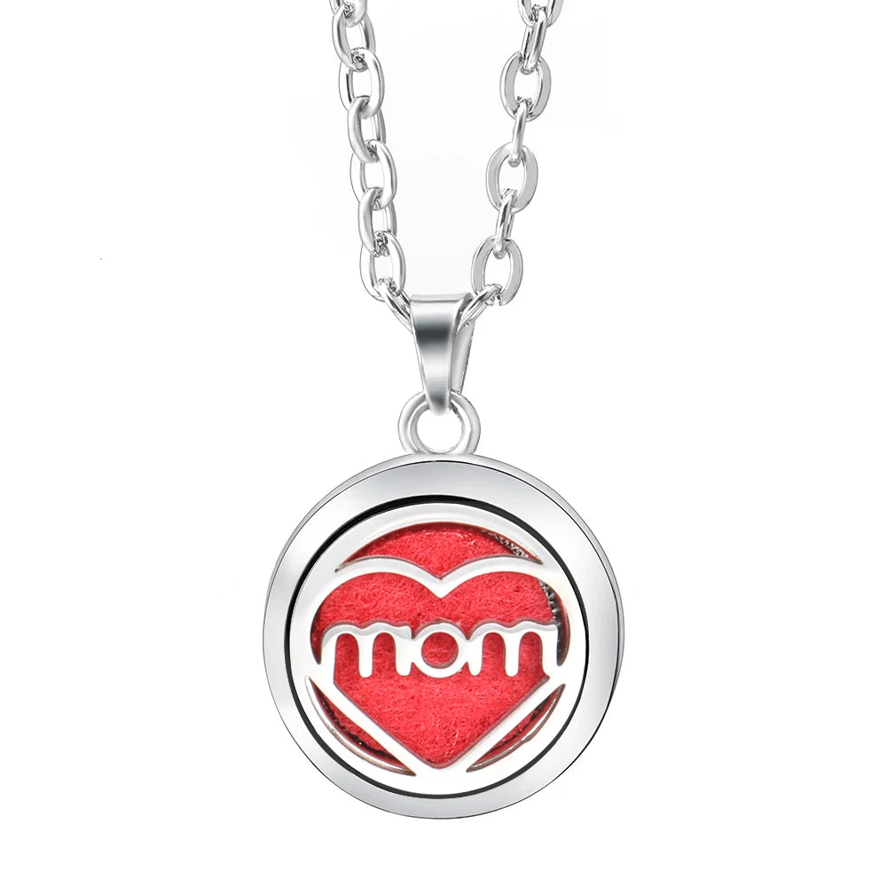 Essential Oil Diffuser Necklace – Stainless Steel Locket Pendant